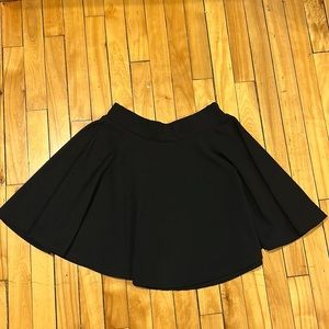 Black short skirt